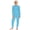 Light Blue, variant on Men Womens Anti-strip Adaptive Clothing Crew Neck Long Sleeve Back Zipper Jumpsuit For Special Needs Burgundy L