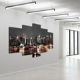 5 Pieces Modern Home Decor Canvas Wall Art for Bedroom,City Simple