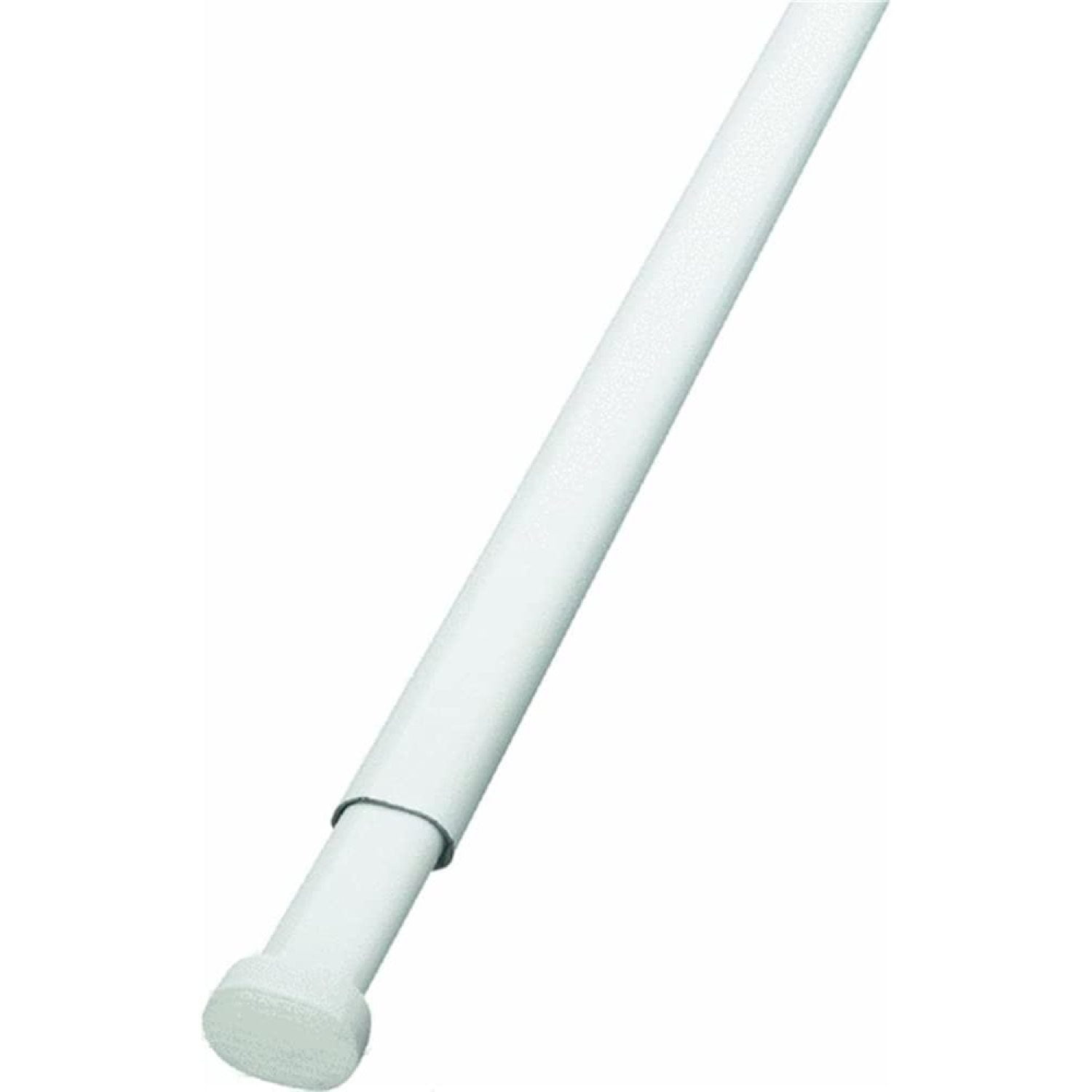 FulnKye Oval Spring Tension Rod 48" 86" White