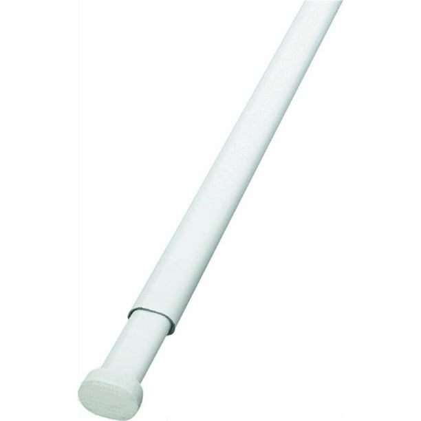 FulnKye Oval Spring Tension Rod 48" 86" White