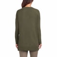 thumbnail image 2 of Matty M Ladies' V-Neck Sweater (Olive, Large), 2 of 2