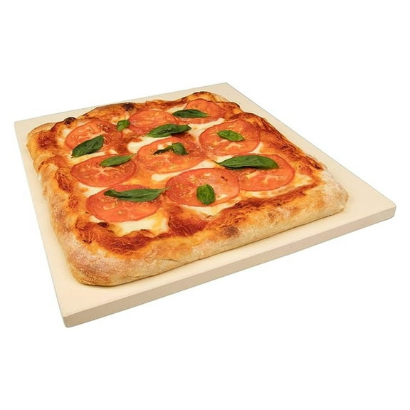 Pizza Stone for Oven, Grill & BBQ - 16x14 Inch Cordierite Baking Stone - Extra Thick 5/8" Rectangular Pizza Stone for Crispy Crust - Kitchen Gift