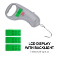 thumbnail image 3 of Báscula colgante digital eléctrica portátil de plástico Weiheng WH-A13L de 45 kg con cinta de pesca, 3 of 10