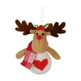thumbnail image 2 of 2 Pcs Christmas Staircase Decorations Set, 2.6*6.3 Inch Banister Holiday Decorations Railing Surfing, Snow Blanket with Stuffed Sliding Santa Elk Snowman Christmas Tree for Xmas, 2 of 8