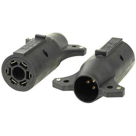 7 Way Plastic Connector - 12707E 7 Way RV Plastic Connector
