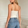 thumbnail image 4 of Lightweight Ribbed Silk Blend Tank Top With Built In Bra For Summer Comfort Breathable Sleeveless Bodysuit Alternative 3x Muscle Shirts Shirt, 4 of 5