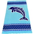 thumbnail image 5 of 101 BEACH Summer Trendy Printed Large Beach Pool Towel - Personalization Available Blue & White Anchor, 5 of 6