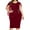 Red, variant on Sngxgn Women's Dress Ribbed Sleeveless Halter Neck Tank Tops Mini Dresses(Red,XXL)