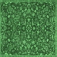 thumbnail image 1 of Ahgly Company Indoor Square Persian Emerald Green Traditional Area Rugs, 6' Square, 1 of 4