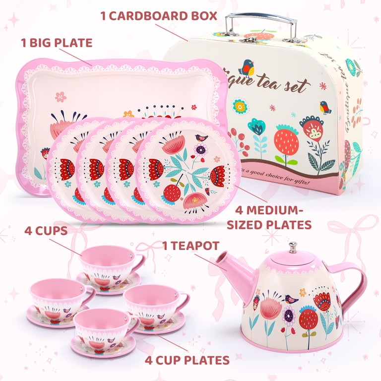 JoyStone Princess Tea Set, 19 Pieces with Carrying Case photo 7