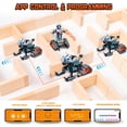 thumbnail image 2 of HOGOKIDS 5 in 1 STEM Building Set with LED Light - APP & Remote Controlled Cars Building Toys Kit, RC Robot Tank Sleigh Tracked Racer 604 PCS, Toy Gifts for Kids Boys Gir, 2 of 9