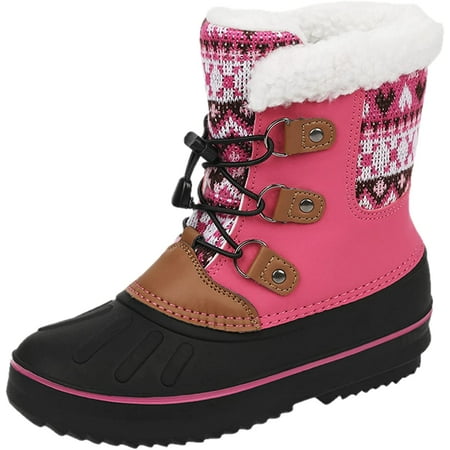 

6-16 Years Commander Boots Kids Shoes Snow Boots Girls Boys OutdoorBoots Warm Boots With Snow Boots Bed Slippers