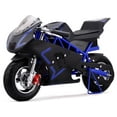 thumbnail image 2 of GO-BOWEN 36V ELECTRIC POCKET MOTORCYCLE BIKE - BLACK/BLUE, 2 of 4