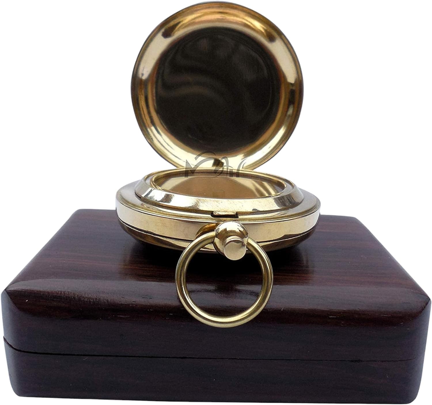 Backpacking Navigation Handmade Brass Personalize Compass for Best Man Get Well Hiking Camping Hunting Trekking Sailing Adventure Travelling Graduation Day Birthday Gifts for Son Back to School