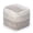 Gray & Ivory, variant on Modern Joya 22" Square Pouf Ottoman Gray and Blue