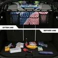 thumbnail image 4 of KUIFORTI USA Flag Car Trunk Organizer with 4 Storage Bag Oxford Fabric Car Organization Adjustable Backseat Hanging Organizer Super Capacity -Trunk Organizer for SUV,Truck,Van, It Easy to Find Things, 4 of 6