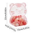thumbnail image 2 of Transparent tiger-shaped packaging box, large-sized plastic box in the shape of a big tiger, creative tiger-shaped gift box, plastic tiger-shaped candy storage box for Valentine's Day, 2 of 5