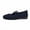 Dark Blue, variant on Quaouag Knitted Ballet Flats for Women Ladies Round Toe Strappy Comfortable Formal Dress Loafers Casual Slip On Walking Driving Shoes for Work Nurse
