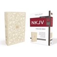 thumbnail image 2 of NKJV, Thinline Bible, Standard Print, Cloth Over Board, White/Tan, Red Letter Edition (Hardcover), 2 of 2
