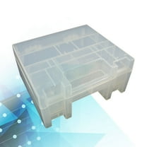 WHAMVOX Battery Storage Box Clear Battery Holder Battery Compartment Organizer