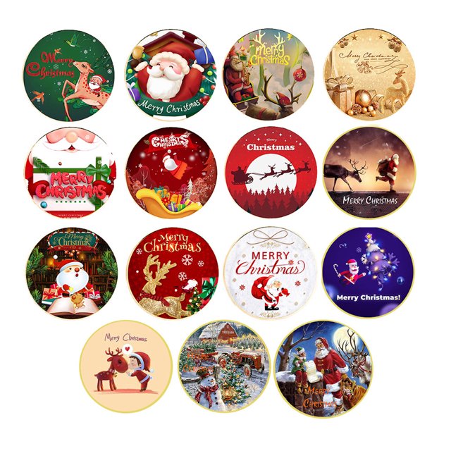 Coin Merry Christmas Santa Claus Anime, 15 unidades con caja