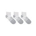 thumbnail image 3 of Hanes Absolute Active Men’s Cushioned Ankle Socks Pack, 3-Pack, Moisture Wicking White 6-12, 3 of 3