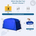 thumbnail image 4 of Carpa para Cama Portátil Porayhut con Privacidad y Oscurecimiento, 4 of 9