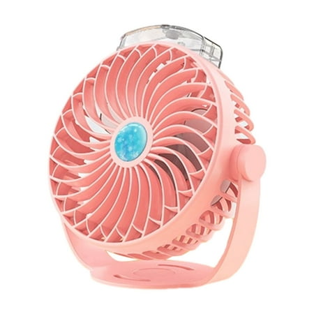 

Kedshhgu Clearance Desktop Spray Small Fan Hydrating Humidification Fan Portable Electronic Display Dual Battery Long Battery Life Gift Border Batch