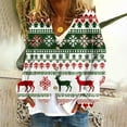 thumbnail image 1 of LOVZFMLL Cardigan pour Femmes Cardigan Décontracté Bouton Veste de Mode Imprimée de Noël, 1 of 5