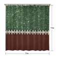 thumbnail image 5 of Green and Brown Football Stitch Pattern Shower Curtain 72"x72" ,Bathroom Decorative Shower Curtains Set with 12 Hooks,Modern Waterproof Washable Shower Curtain, 5 of 6