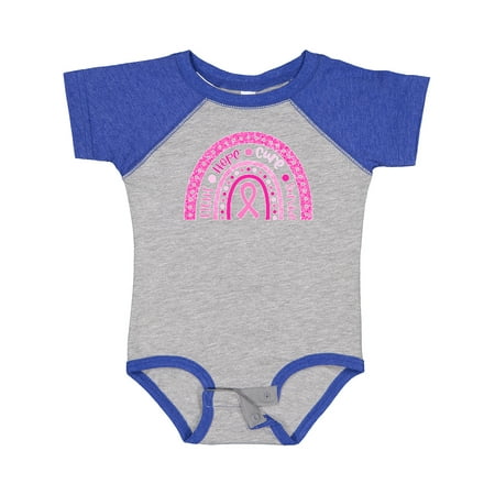 

Inktastic Breast Cancer Awareness Rainbow Fight Hope Cure Survive Gift Baby Boy or Baby Girl Bodysuit