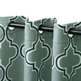 thumbnail image 2 of Bohemian Trellis Blackout 2 Panel curtains 52X108-Teal, 2 of 4
