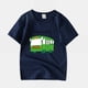 thumbnail image 3 of Gibobby Blusa Manga Larga Niños Verano niños pequeños niños niñas dibujos animados diseño de coche estampados Casual Tops para niños ropa bebé mangas para niños y niñas(Verde, 4-5 Años), 3 of 5