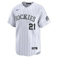 thumbnail image 2 of Men's Nike Kyle Freeland White Colorado Rockies Home Limited Player Jersey, 2 of 3