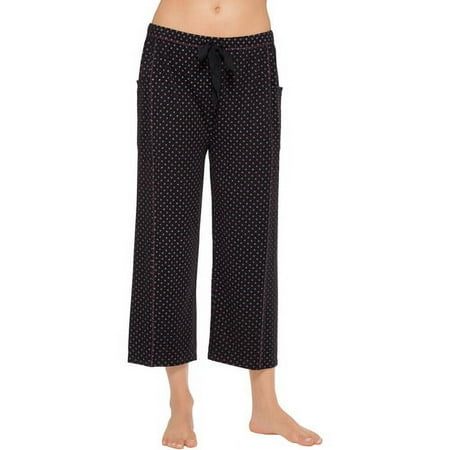 ClimateRight by Cuddl Duds Women's Cropped Sleep Pant with Pocket (Sizes S - 3X)
