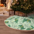 thumbnail image 5 of Sikiie Cute Dinosaurs in Space Nativity Christmas Tree Skirt, Jesus Christian Winter Holiday Tree Mat Decoration(30-48IN)36", 5 of 6