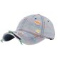 thumbnail image 2 of Gorra de béisbol unisex, moderna, versátil, de mezclilla perforada, para el sol, lavada, de poliéster., 2 of 9