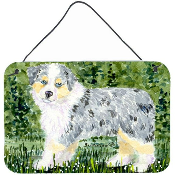 Australian Shepherd Indoor Aluminium Metal Wall Or Door Hanging Prints