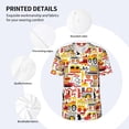 thumbnail image 5 of Fotbe Cars Baseball Jersey Shirt for Men and Women, Casual Short Sleeves Button Down T-Shirt-3X-Large, 5 of 9