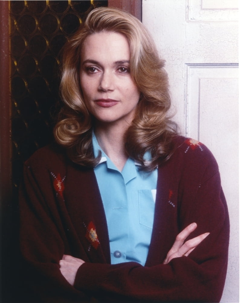 Peggy Lipton Posed with Arms Crossed in Lightblue Polo with Coat ...