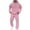 Pink, variant on Havenre Men's Tracksuit 2 Piece Hoodie Sweatsuit Sets Casual Drawstring Long Sleeve Hooded Sweatshirts and Elastic Waist Sweatpants Trendy Cozy Jogging Athletic Suits with Multi-Pockets Wine L