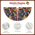 thumbnail image 3 of Bingfone Christmas Tree Skirt Mat Christmas Decoration Interior 30" -Rock Music, 3 of 6