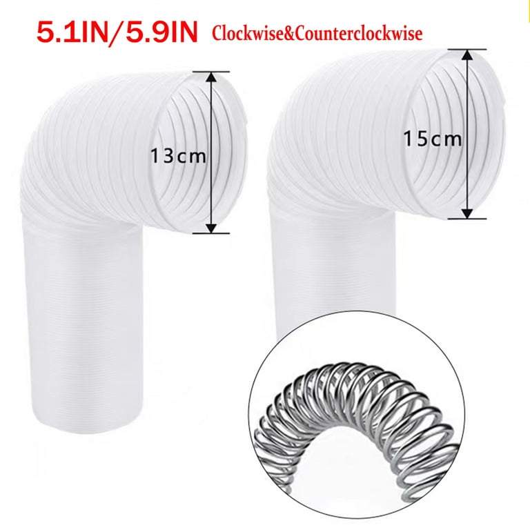 Air Conditioner Hose, Portable Exhaust Vent Hose with 5.9 inch (6‘’) Diameter, Counterclockwise AC Hose Length to 78.7 inch, Universal Replacement AC