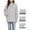 Gray, variant on Admvng Rain Coats for Women Solid Color Rain Jacket Outdoor Hooded Windproof Loose with Pocket Coat S-3XL