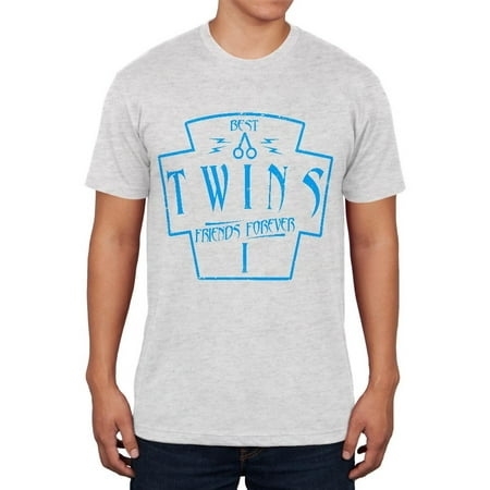 Twins Best Friends Forever Distressed First Mens Soft T