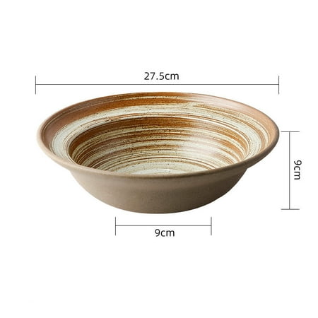 

Livesture Japanese-style Ceramic Bowls And Dishes Creative Retro Stoneware Dinner Bowls And Dishes 15 Style