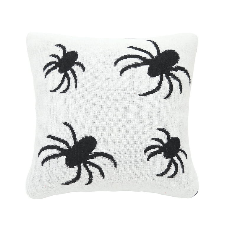 Halloween Spiders Themed Reversible Knit Small Petite Accent