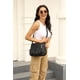 thumbnail image 2 of ELDA Bolsos cruzados para mujer, de piel sintética suave, bolso de hombro con múltiples bolsillos, Negro -, M, 2 of 5