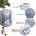 thumbnail image 2 of Small Stall Shower Curtain 36x72 Inch Narrow Half Size Christmas Forest Bath Curtains Bathroom Decor, Winter Trees Xmas Snowflake Waterproof Fabric Shower Curtain Set with Hooks 36 Inch, 2 of 8