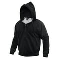 thumbnail image 1 of Rothco Thermal Lined Hooded Sweatshirt - Black, 2X-Large, 1 of 5
